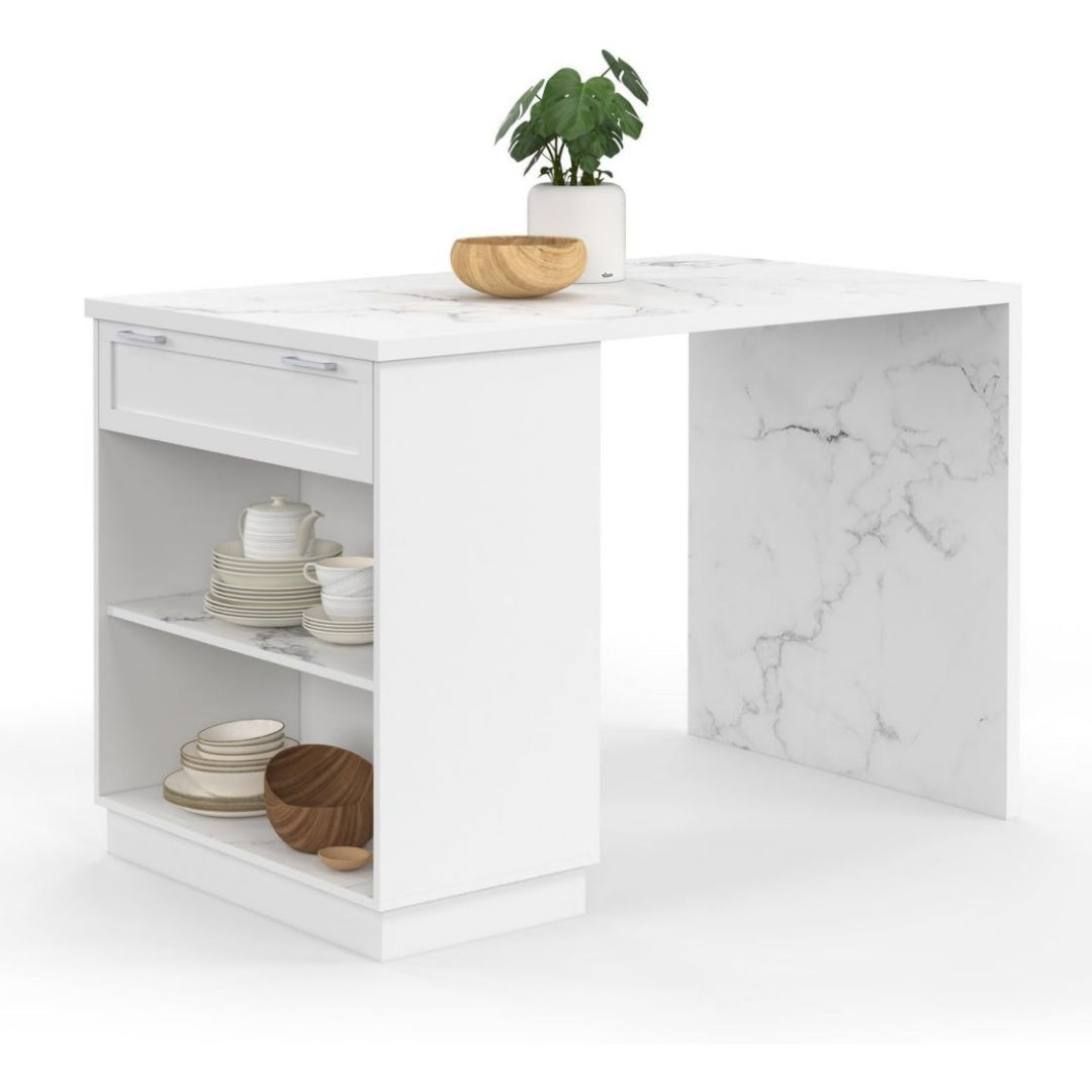llot de Cuisine Blanc, Format 130 x 80 cm