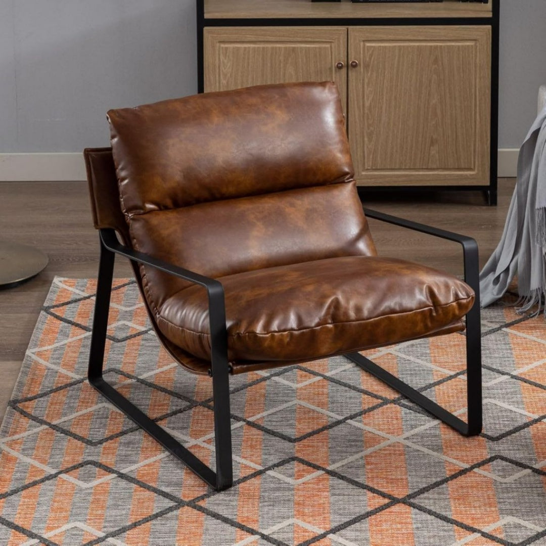 Coussin elargi et epais - Une de ce fauteuil moderne est le grand coussin epais – Fauteuil