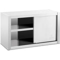 Vaste espace de rangement – armoire murale volumineuse – Armoire Suspendue Murale en Acier Inoxydable, 100 x 45 x 60 cm