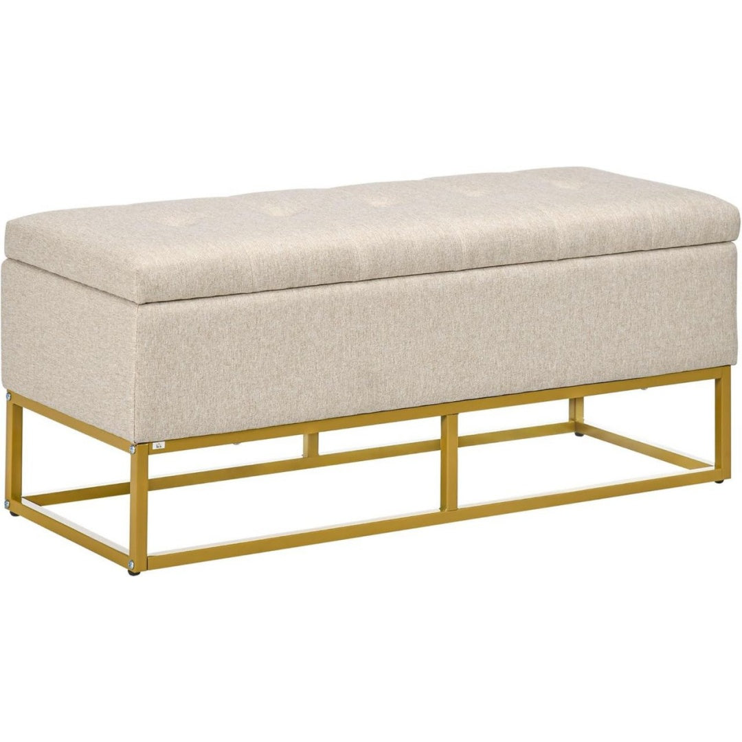 Banquette Dore: Banquette style classique chic allant a la fois sobriete et raffinement