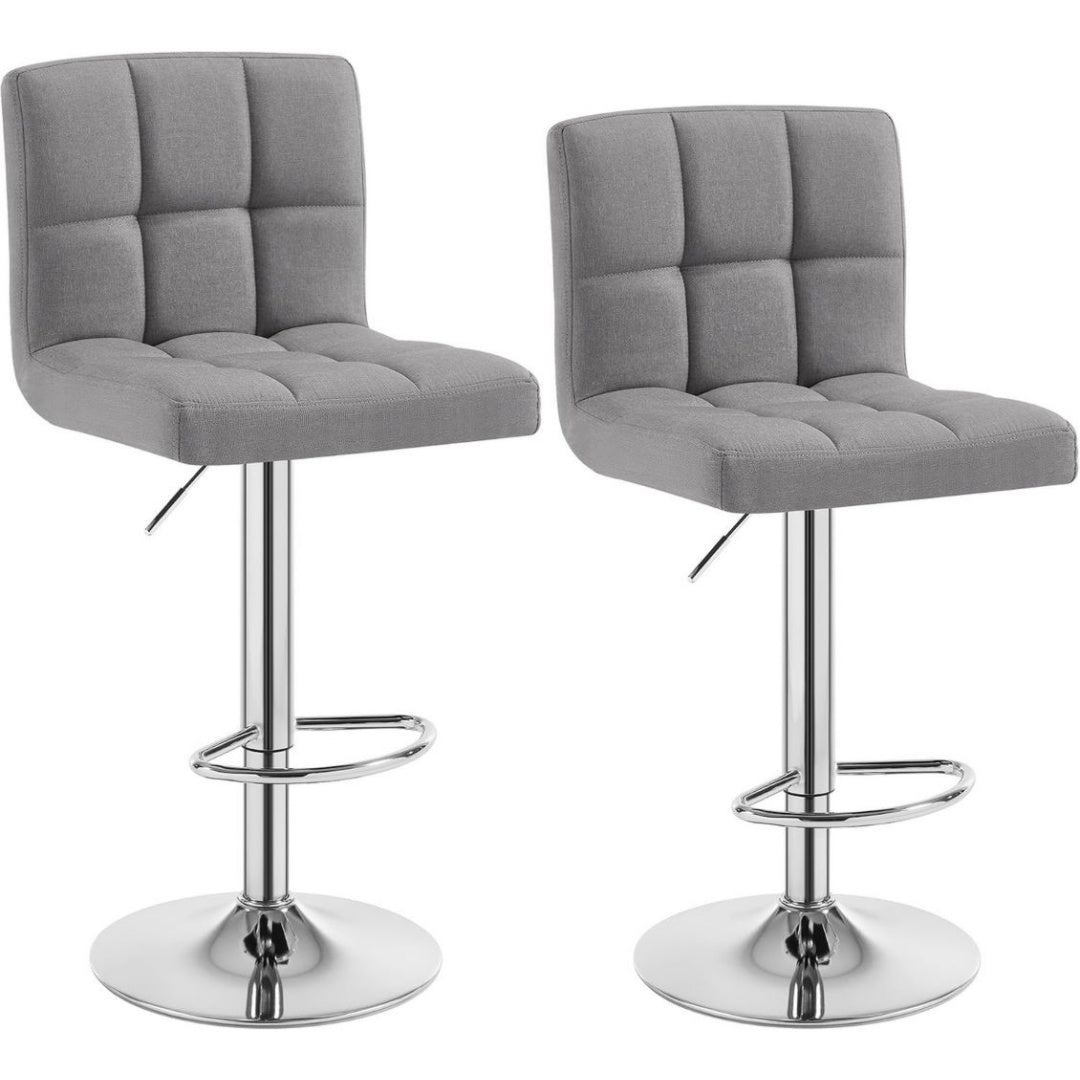 Chaise de Bureau Ergonomique en Metal, Finition Chrome