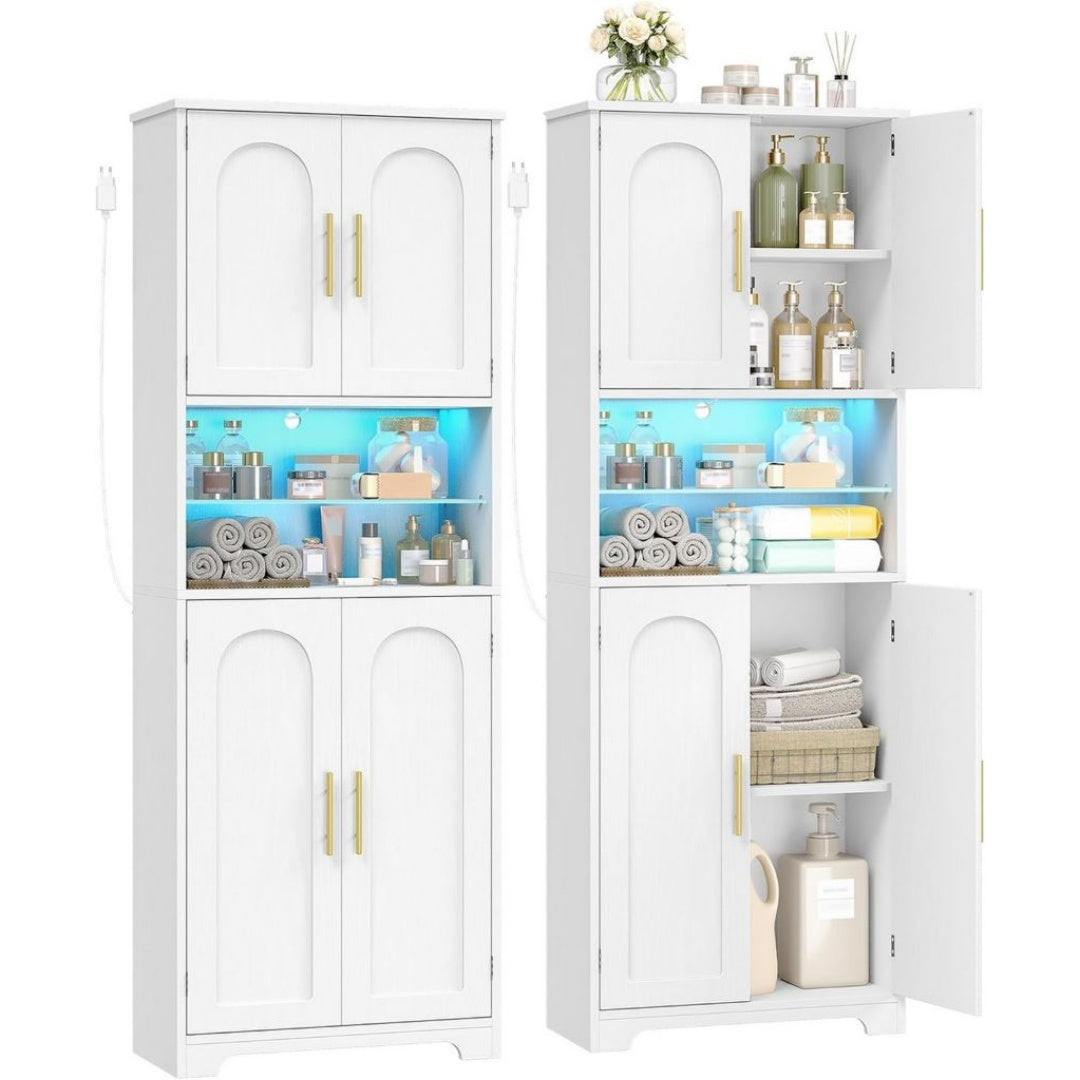 etagere avec eclairage LED Design Pratique et Robuste