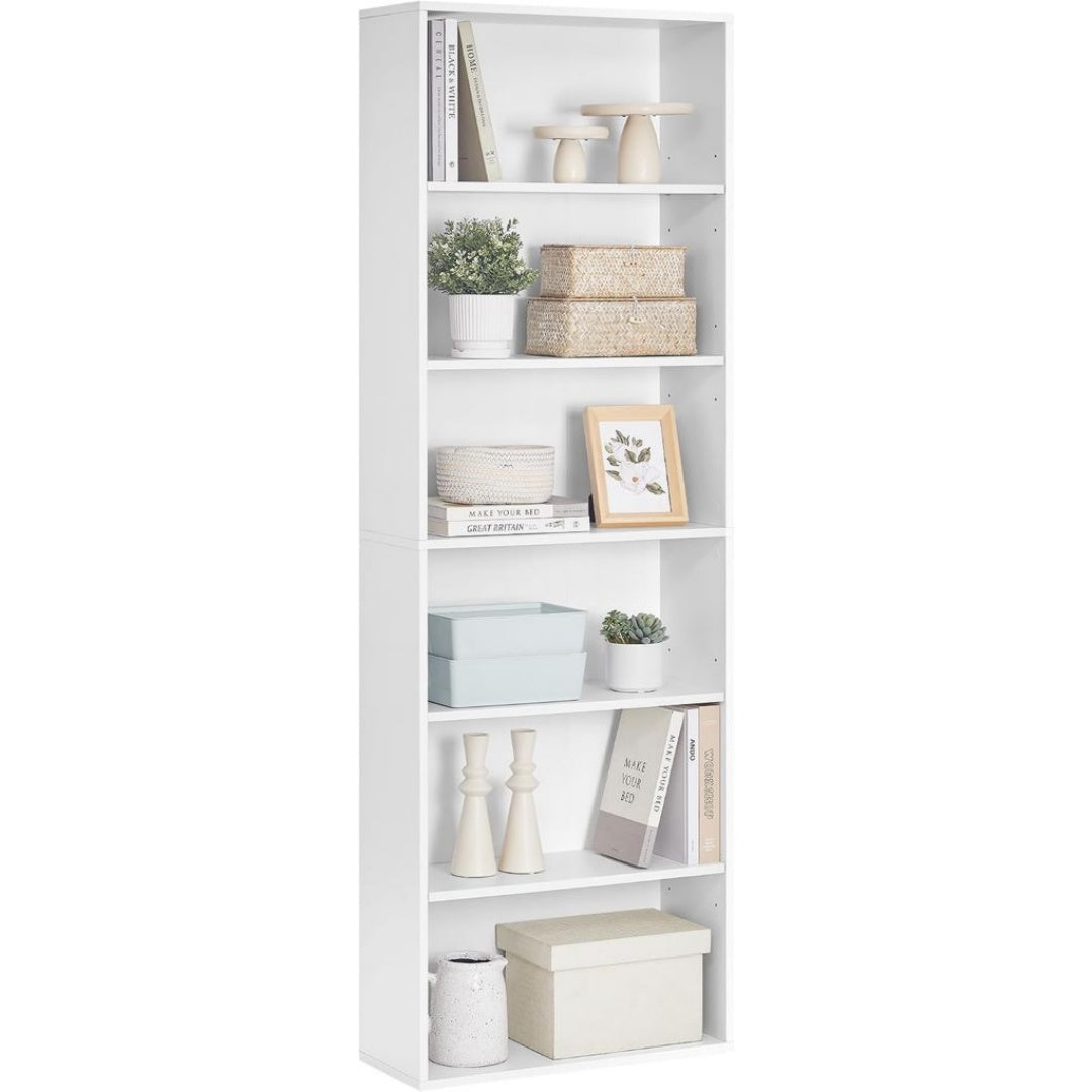 Bibliotheque en Panneau d'Agglomere, Finition Blanc
