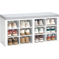 Espace de Rangement Extra-Large]La tabouret a chaussures est de 30 x 104 x 49 cm: Tabouret en Panneau de Particules